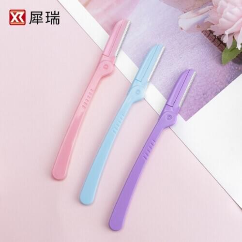 Folding Eyebrow Trimmer Stainless Steel Blade Eyebrow Shaving Knife Razor Beauty Tool Eyebrow Trimming Tool Underarm Shaver