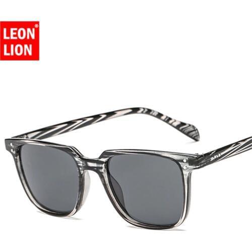 LeonLion 2021 Vintage Square Sunglasses Men Luxury Man/Women Sun Glasses Classic Outdoor Travel Lunette De Soleil Femme UV400