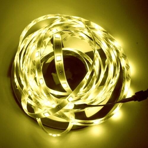 Luces LED RGB 5050 Bluetooth Control LED Flexible Non Waterproof Led Light Strip for Christmas Livingroom Garden Bedroom