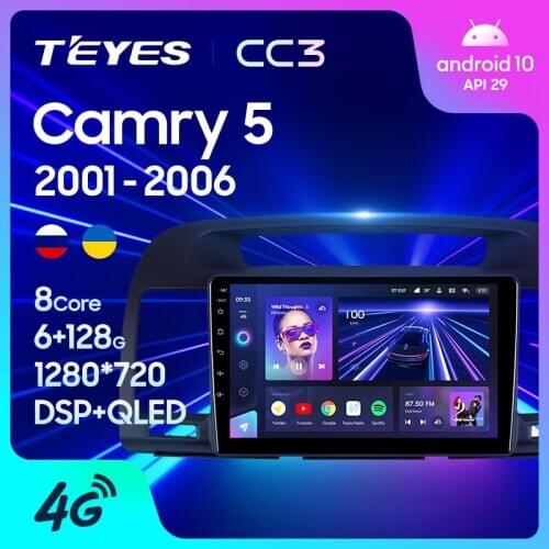 TEYES CC3 For Toyota Camry 5 XV 30 2001 - 2006 Car Radio Multimedia Video Player Navigation stereo GPS Android 10 No 2din 2 din dvd