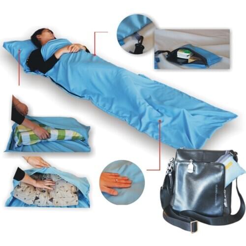 Ultralight Outdoor Sleeping Bag Liner Polyester Pongee Portable Single Sleeping Bags Camping Travel Healthy Outdoor Sleeping Bag