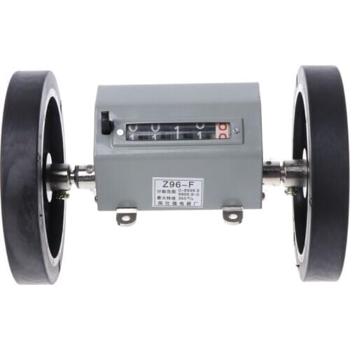 Z96-F Mechanical Length Distance Meter Counter Double Rolling Wheel 0-9999.9m