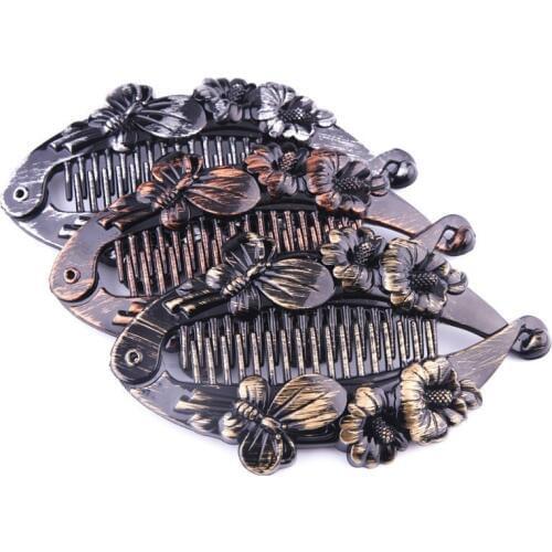 2019 Fashion Fish Form Hair Claw Clips Hairpin Flower Jewelry Banana Clip Hair Needles Hair Accessories Hair Styling Tool