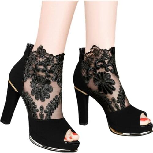 YSHUNIJ Women Sandals Fashion Sandals Womens Heels New Waterproof Fish Mouth Shoes Womens Sandals