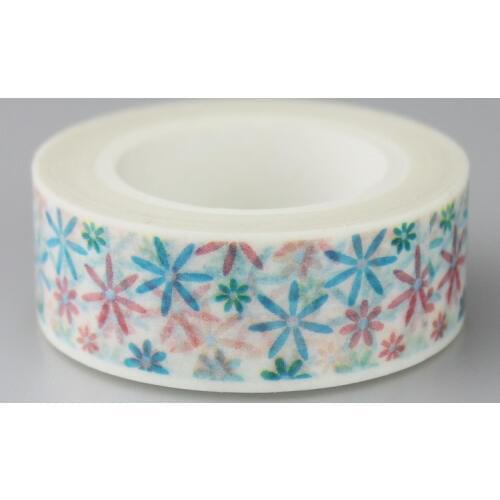 1.5cm Sun flowers Adhesive Tape for Scrapbooking DIY Craft Sticky Deco Masking Japanese Paper Washi Tape