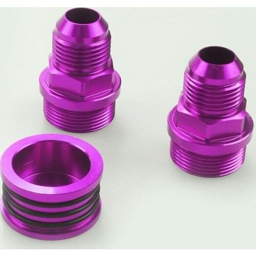 1 Set Car M28 To 10AN Aluminum Alloy Engine Adapter Block Port Plug And Block Fittings Sealing Ring Set for B16 B18 GS BL