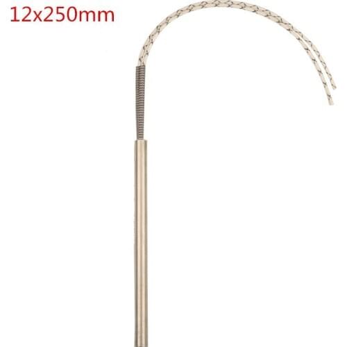 10 pcs of 12x250mm /0.47x9.84" Electric Cartridge Heater Element,750W/940W/1225W Stainless Steel Heating Element