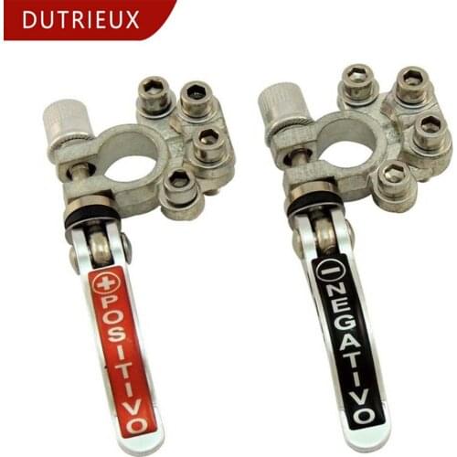 NEW 2PCS 12V 24V Car Battery Terminal Wire Cable Clamp Terminal Quick Disconnect Shut-Off Connectors For Car Auto Accessories