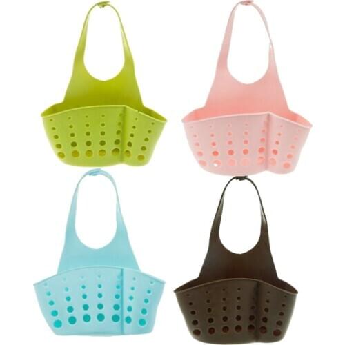 2018 Kitchen Bath Rack Snap Fastener Sink Hanging Storage Bag Basket Organizer Bathroom Box Drain Faucet Sponge Holder Gadgets