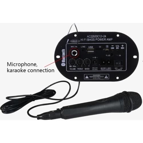 25W Amplifier Board Bluetooth Amplificador USB FM Radio TF Player Subwoofer Kit