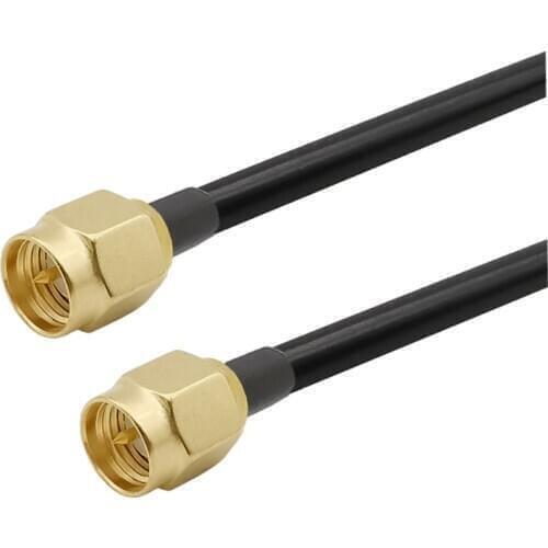 3 Meters SMA Plug to Plug WiFi Antenna Connector with RG58 Cable 50 Ohm SMA Male to SMA Male Extension Antenna Cable
