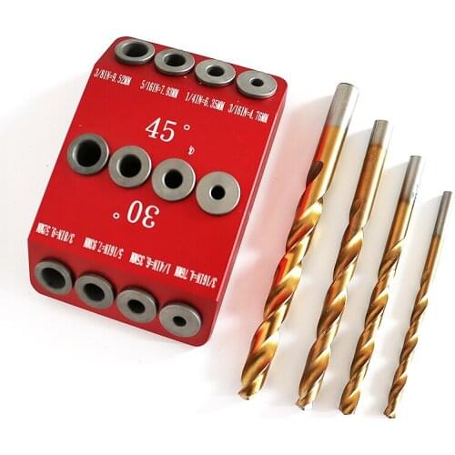 30 °/45 °/90 ° perforator aluminum alloy multi-angle oblique hole woodworking vertical wood boring machine inch series