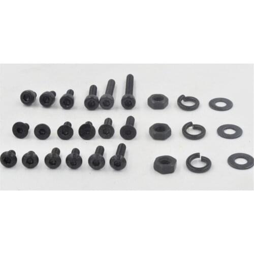 300 pcs / set Alloy Steel M3 Wood Screws Nuts Washers Hex Socket Screw Screw with Nuts and Washers Fastener Hardware