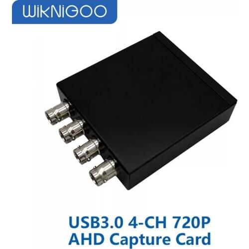 4CH 720P AHD to USB 3.0 Capture Card UVC Playback Card for Live Streaming Support vMix OBS Studio iSpy etc