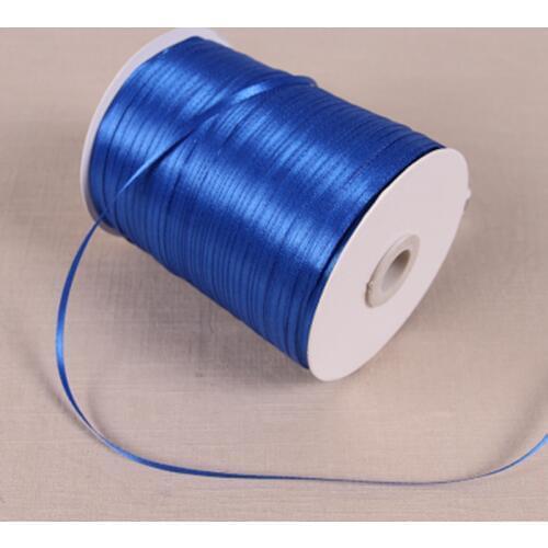 1/8" 3mm Satin Ribbon for packing and bow & Garment Accessories 20y/lot 40 Navy