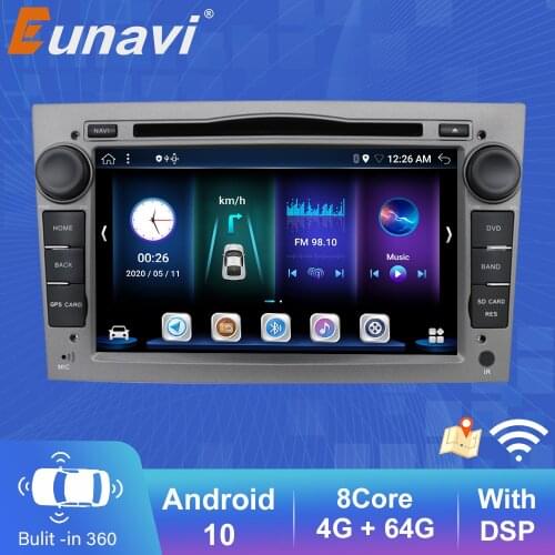 Eunavi 2 Din Android Car DVD Multimedia For Opel Vauxhall Astra H G J Vectra Antara Zafira Corsa Vivaro Meriva Veda GPS Radio 4G