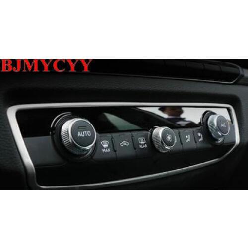 BJMYCYY Stainless steel frame of automotive air conditioner knob panel for Audi A3 2013-2017