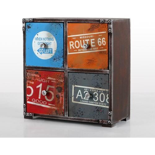 Home Decor Zakka Wooden Desktop Storage Boxes Two Layers American Style Jewelry Storage Cabinets Retro Home Decoration