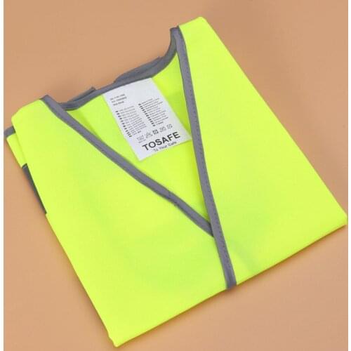 Kid Safety Vest Outdoor Night Reflective Waistcoat for Kid Child Boy Girl (Yellow Size)