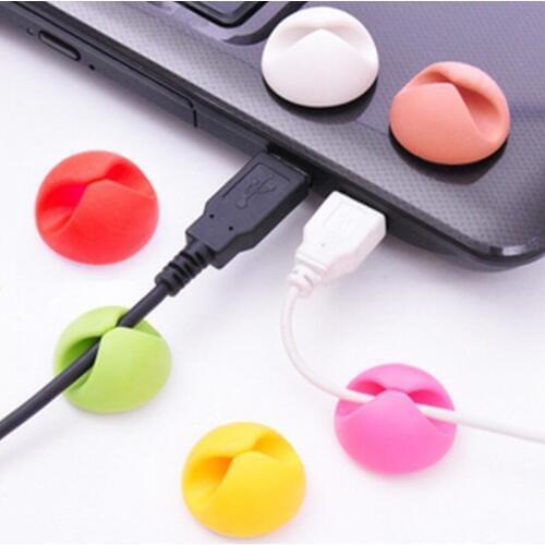 Home Desk Tidy Attractive Cable Clip USB Charger Cord Holder Organizer Holder Line Accessories LX8774