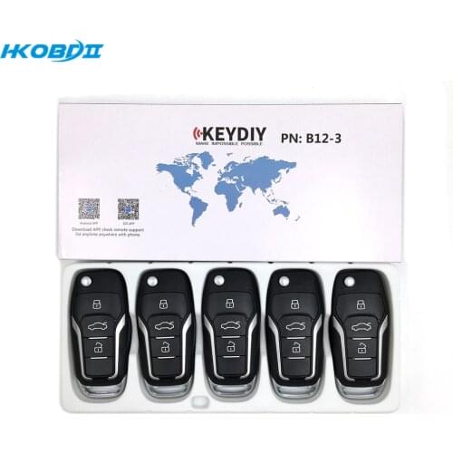 HKOBDII KEYDIY Original KD B12-3 3 Button B series Universial Remote For KD900/KD-X2/ URG200/KD MINI B Series Remote