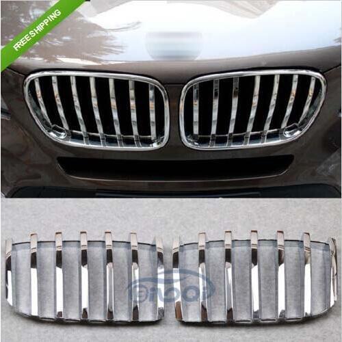 Chrome Front Grill Grille Cover Trim For BMW X3 F25 2011-2013