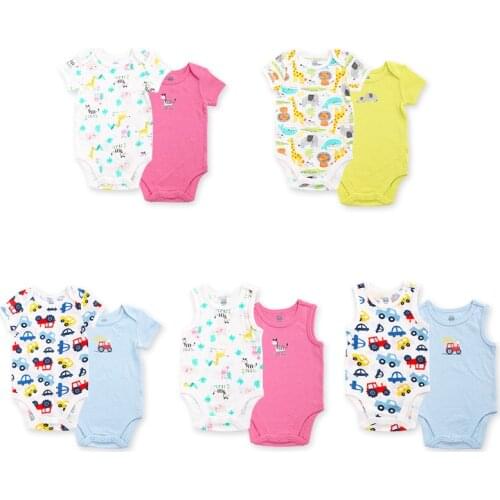 Mini Car Bodysuit With Short Sleeves For Babies