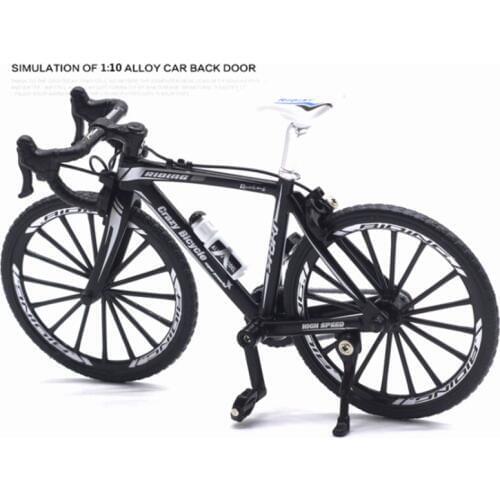 1:10 Diecast Metal Road Bicycle Model Toys Curved Racing Cycle Cross Mountain Bike Replica Collection for Childrens Gift