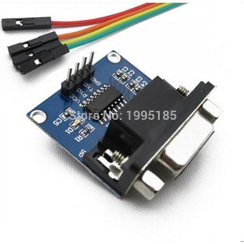 1PCS MAX3232 MAX232 RS232 To TTL Serial communication converter Module 5V/3.3V+Jump Cables