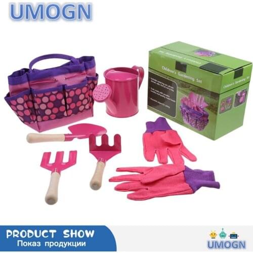Little Gardener Tool Set With Bag Kids Children Gardening Boys Girls Gift Toys