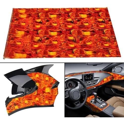 New 0.5m*1m Fire Fist Hydrographic Water Transfer Film Hydro Dipping Print Carbon