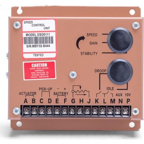 Engine Motor Speed Regulator ESD5111 Diesel Genset Adjustment Controller Power Supply DC Generator Part 12V 24V Speed Govornors
