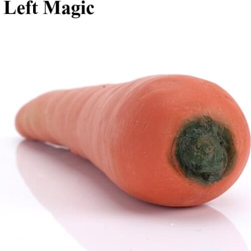 Rubber Fake Carrot From Empty Hand Imitation Vanishing / Appearing Carrot Magic Tricks Magician Stage Gimmick Illusion Comedy