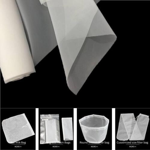 80-500 Mesh Food Grade Nylon Filter Mesh Micron Kitchen Oil Food Water Filter Net Fabric Cloth Precisely Wine Beer Brew Colander