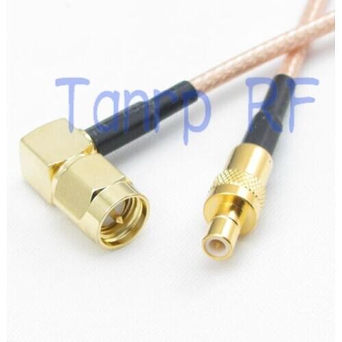 6in SMA male plug right angle 90 to SMB male RF adapter connector 15CM Pigtail coaxial jumper cable RG316 extension cord