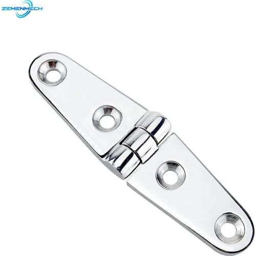 SS 316 Marine Grade 26*102mm Cast Boat Caravan RV Deck Hinge Cupboard Cabinet Drawer Door Strap Butt Hinge Furniture Hardware