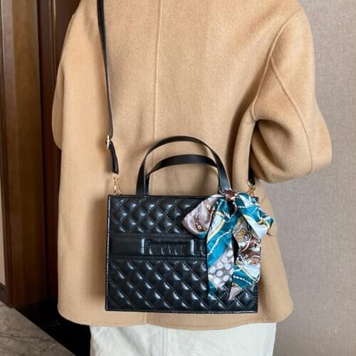 Shoulder Plaid cross body south korea fashion tote bags for women luxury female Large purses and handbags designer Messenger bag