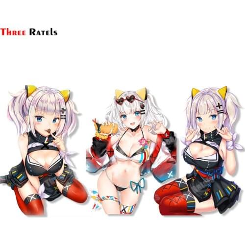 Three Ratels B49 Kaguya Luna The Moon Studio Cute Girl Sticker For Passat B5 Car Accessory Decooraton Decals Vinyl Stickers