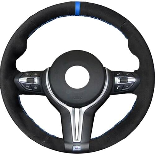 Alcantara Material Suede Steering Wheel Cover for BMW F87 M2 F80 M3 F82 M4 M5 F12 F13 M6 F85 X5 M F86 X6 M F33 F30
