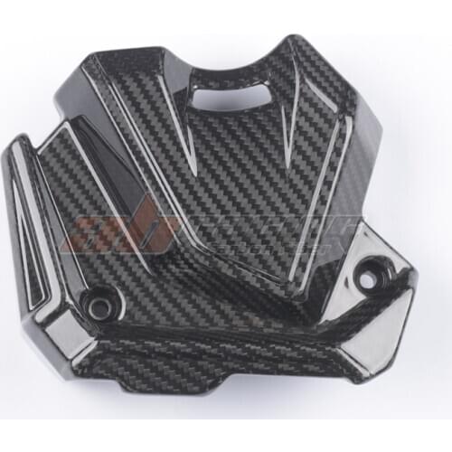 Motorcycle Sprocket Guard Cover For Kawasaki Ninja 650 Z650 2017-2020 Carbon Fiber 100% Twill