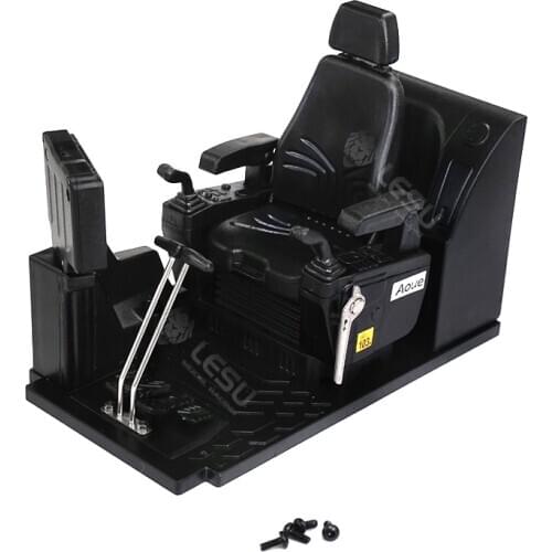 1/14 Rc Excavator Engineering Car Toys Modification Seat Installed Switch Simulation Cab Interior Decoration Drive Seat Model