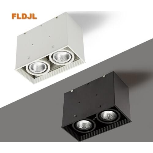 1pcs square Surface Mounted LED COB dimmable Downlights ac110-220V 10W 15W 20W 30W LED Ceiling Lamp Spot Light