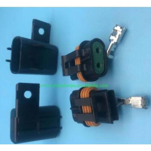 2 Pin for Delphi Female And Male Sealed Connectors For Inline Fuse Wiring Automotive Connector 12033769 12033731