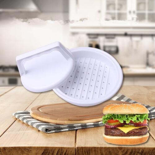 50pcs Burger Press Hamburger Meat Press Set Plastic Stuffed Burger Meat Compactor Patty Maker Press Burger Tools