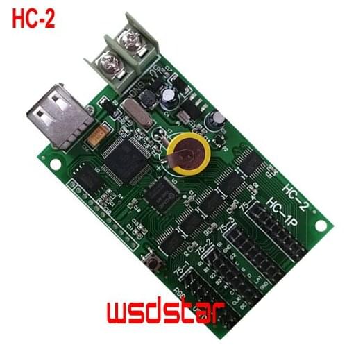 Asynchronous HC-2 USB Full color LED Video Card 4*HUB75E Support 1/32 Scan LED Display