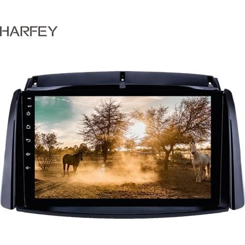 Harfey 2din 9" Android 8.1 Car Unit Radio for 2009 2010-2016 Renault Koleos GPS radio USB AUX support Carplay DVR OBD Digital TV