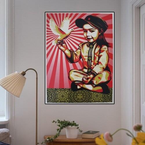 World Famous Oil Painting Cute Girl on Canvas Prints Picture Photo Mural for Stairs Room House Gallery Home Decor Cuadros