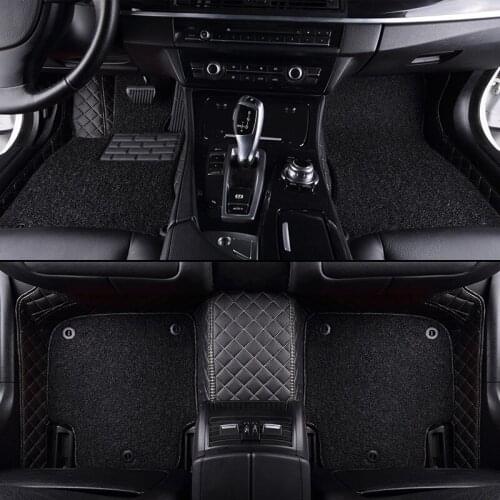 Custom Car Floor Mats for BAIC MOTOR all models BJ40 BJ80 BJ20 D20 D70 D50 D60 X25 X55 X65 CC 35 BW007 Double foot mat