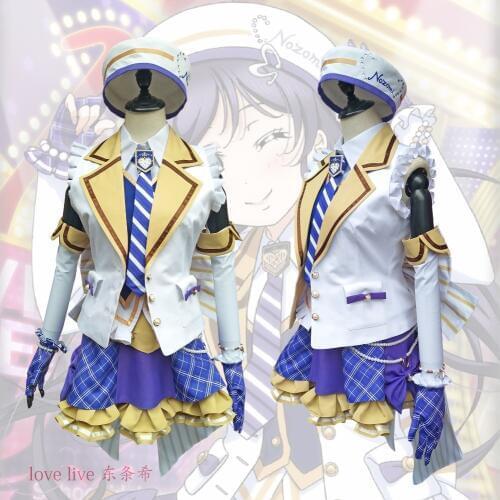 Love live! Toujou Nozomi cosplay costume second generation cosplay dress includes hat
