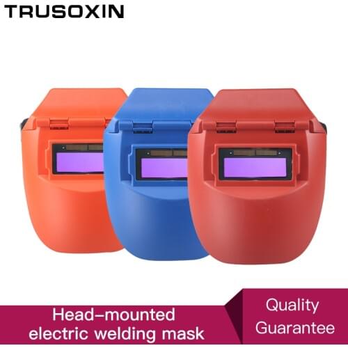 Big view area Portable Solar Auto darkening Photoelectric Welding Mask Flat Flip Half Helmet Helical Welding Helmet welder cap